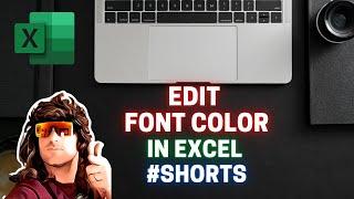 #shorts How to change font color in #excel office 365 easily