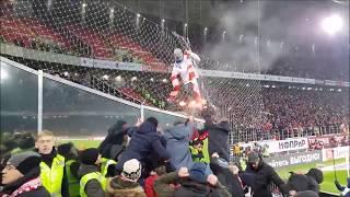 Zenit fan provokes Spartak supporters at their stadium 27.11.2017