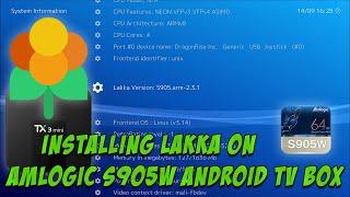 Installing Lakka on Amlogic S905w Android TV Box (Tanix TX3 Mini)