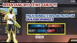 DITANTANG 1 BY 1 SAMA CEWEK GUILD ?! AUTO GK GW KSIH DAMAGE! || FREEFIRE BATTLEGROUND