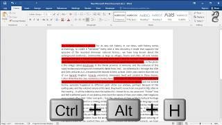 How to Highlight Text with Shortcut Key in  Word