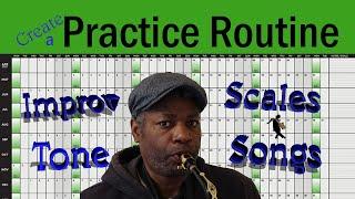 How to create a practice routine for the saxophone