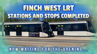 Metrolinx completed all Stops and Stations for the Finch West LRT in Toronto.  Waiting for opening..