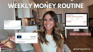 track my spending with me + weekly money routine to check in with my finances