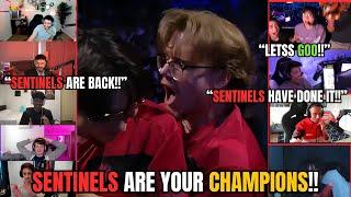 VALORANT Pros and Streamers react to Sentinels winning MASTERS MADRID!!!