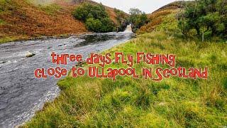 Fly fishing close to Ullapool in Scotland