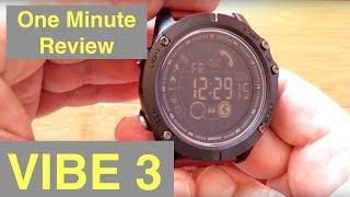 ZEBLAZE VIBE 3 DIGITAL IP67 Waterproof Smartwatch: One Minute Overview