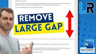 MS Word: Large gap at bottom of page  5 SOLUTIONS to remove