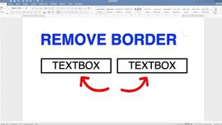How To Remove Text Box Border In Word [ MAC ]
