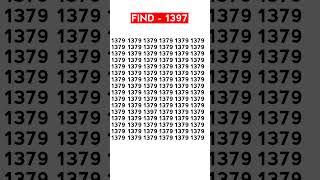 Let See How Genius You are - Find 1397 #Shorts