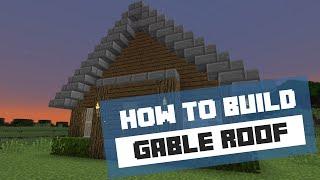 How to Build a Gable Roof - Minecraft Tutorial