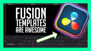 Simple Text Title Workflow in Resolve 18 - Make Your Own Fusion Template!