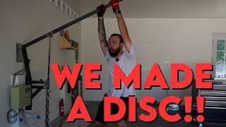 WE MADE A DISC BY HAND!! | How to Make a Disc Golf Disc