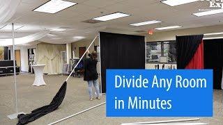 Portable Room Divider with Pipe & Drape | Georgia Expo