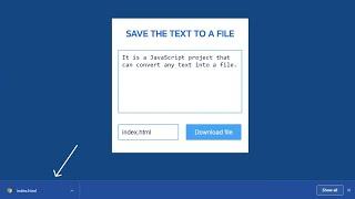 Save Textarea Text to a File using JavaScript | Create & Save Files In Javascript