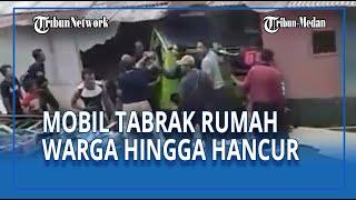 Viral Detik-Detik Video Mobil Offroad Tabrak Rumah Hingga Hancur di Bogor, Dikabarkan 1 Orang Korban