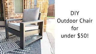 DIY Outdoor Patio Chair for under $50