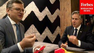 Secretary Of State Antony Blinken Visits McDonald's With Ukrainian Foreign Minister Dmytro Kuleba