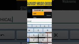 HOW TO ADD M1887 SIGNATURE IN FREE FIRE BIO || how to right STYLISH SIGNATURE ON FREE FIRE #short