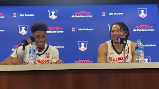 Nebraska postgame: Illini freshmen Sencire Harris and Ty Rodgers