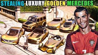 Gta 5 - Stealing Future's Luxury Golden Mercedes With Cristiano Ronaldo! (Real Life Cars #29)