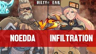 【GGST】NOEDDA(GOLDLEWIS) vs INFILTRATION(MILLIA) ▰ Guilty Gear Strive | High Level Gameplay