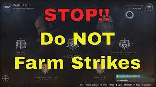 STOP! Do NOT Farm GM Grandmaster Nightfall Glassway Or Vanguard Strikes This Week
