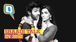 Luka Chuppi Actors Kartik Aaryan & Kriti Sanon Predict the Future of Live-in & Shaadi | Quint Neon