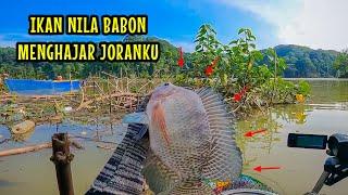 EDAN‼️BARU LEMPAR UMPAN LANGSUNG DIHAJAR NILA BABON || mancing ikan nila di waduk bendo ponorogo