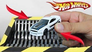 Experiment Shredding Hot Wheels Ford Mustang | The Crusher