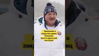 #Лукашенко прямо высказался о решении Польши закрыть грницы: идиотский поступок! #shorts #Беларусь