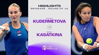 Polina Kudermetova vs. Daria Kasatkina | 2025 Brisbane Round of 16 | WTA Match Highlights