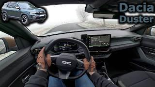 2024 Dacia Duster TCe 130 4x4 | POV driving in freezing cold and foggy weather