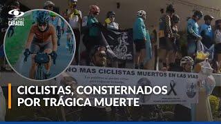 Avanzan investigaciones de accidente en el que murió Daniela Bermúdez: ciclistas rinden homenaje