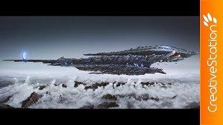 The Alien Ship - Speed Painting (#Photoshop) | CreativeStation