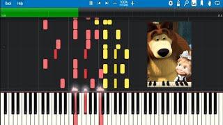 Masha and The Bear Ep.19 (bear piano part) midi