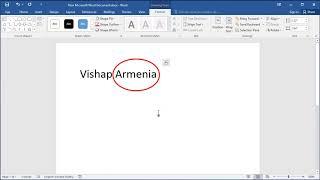How to circle a word in Word