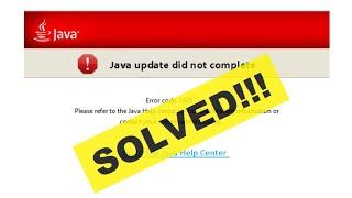 How To Fix  - Java Install Did Not Complete - Error Code 1603  -  Windows 10 / 8 / 7