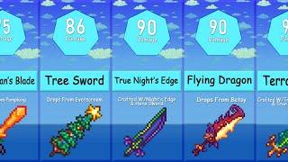 Terraria - Highest Damage Swords Comparison