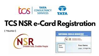 TCS NSR e-Card Registration In Telugu | Watch till the End | TCS exam 2022 | TCS ITPIN Registration