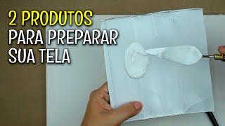 COMO PREPARAR SUA TELA DE TECIDO PARA PINTURA! ‹ Iolane Caron ›