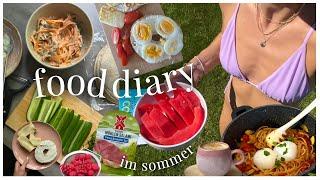 Realistisches FOOD DIARY im Sommer - schnell & einfach // intuitiv essen