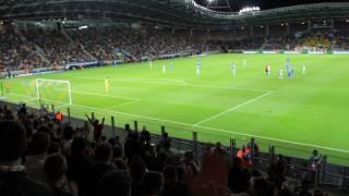 Перекличка Россия - Сербия. "Russia - Serbia" on match BATE - Partizan, Champions League 2015/2016