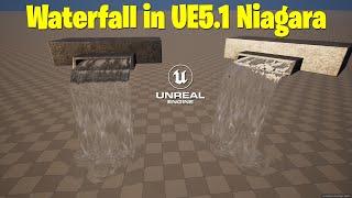 Waterfall in Unreal Engine 5 Niagara   Trailer