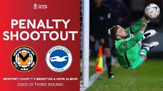 Super Steele Saves FOUR! | FULL Penalty Shootout | Newport County v Brighton & Hove Albion