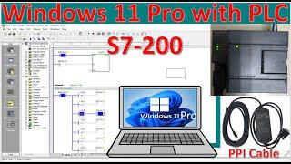 Windows 11 Pro  X64 bit connect with PLC S7-200 by using PPI cable