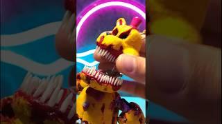 Disassembling FREDBEAR sculpture | Customizing FNAF clay figures #shorts #fnaf #fivenightsatfreddys