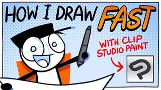 How to draw FAST using Clip Studio Paint's "secret features"