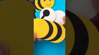 DIY PAPER HONEYBEE CRAFT | How To Make Honey Bee | Honey Bee Step By Step #diy #papercraft #crafts