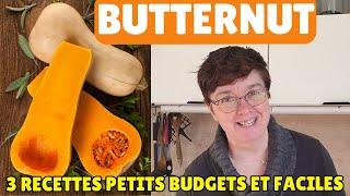  3 ECONOMICAL RECIPES with BUTTERNUT SQUASH | Budget and easy to make recipes ️